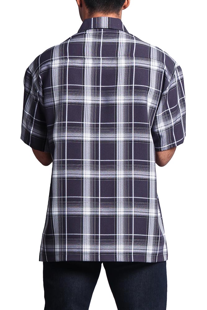 Western Casual Plaid Short Sleeve Button Up Shirt