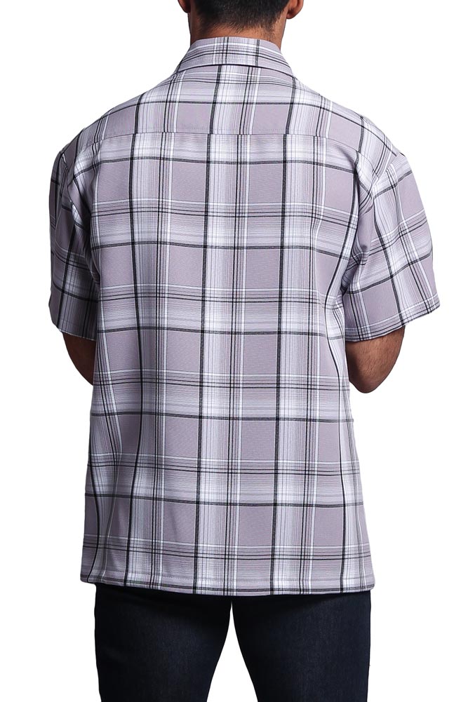 Western Casual Plaid Short Sleeve Button Up Shirt