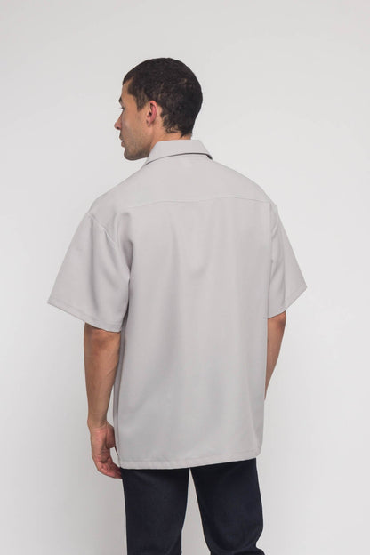 Western Casual Solid Short Sleeve Button Up Shirt