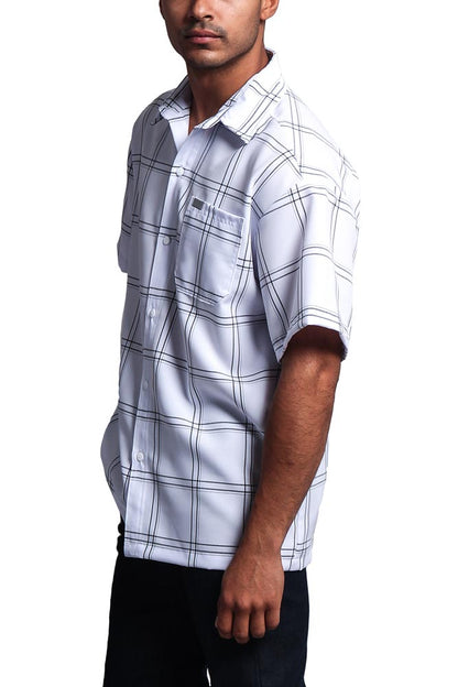 Western Casual Plaid Short Sleeve Button Up Shirt