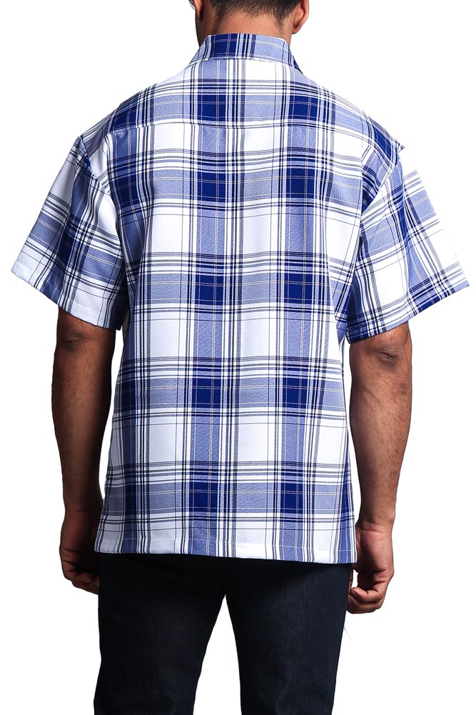 Western Casual Plaid Short Sleeve Button Up Shirt
