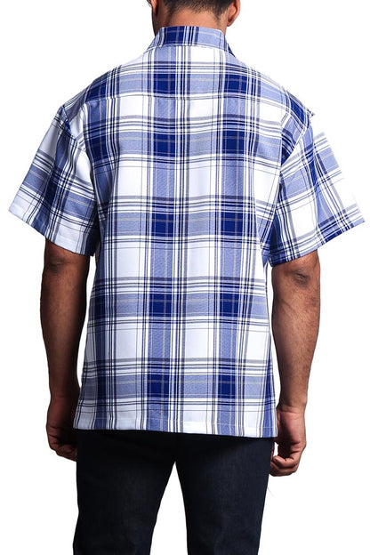 Western Casual Plaid Short Sleeve Button Up Shirt