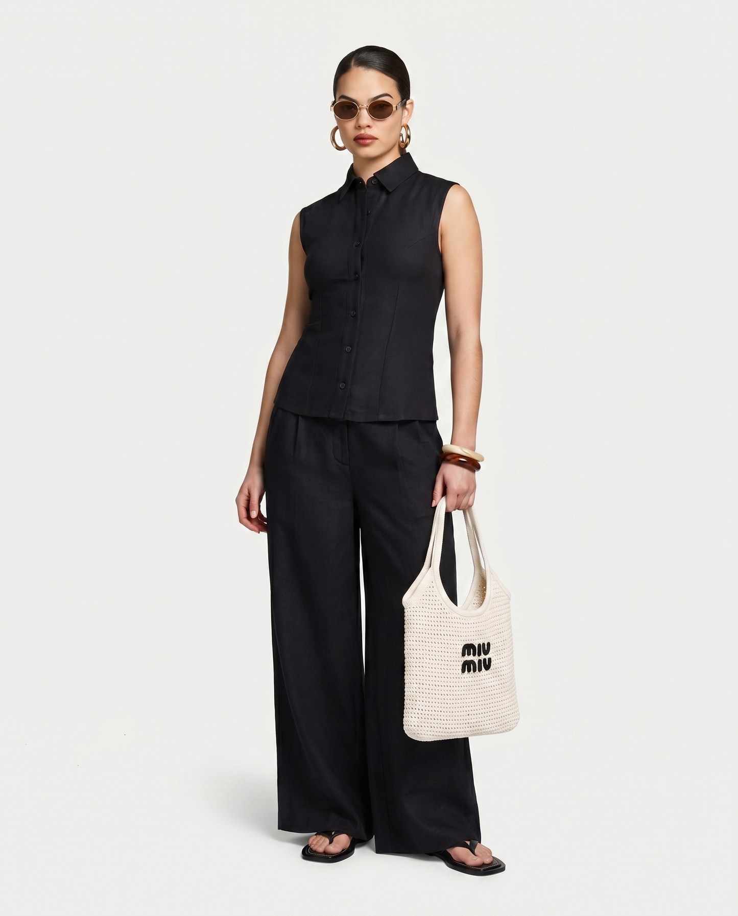 Womens Resort Linen Waistcoat