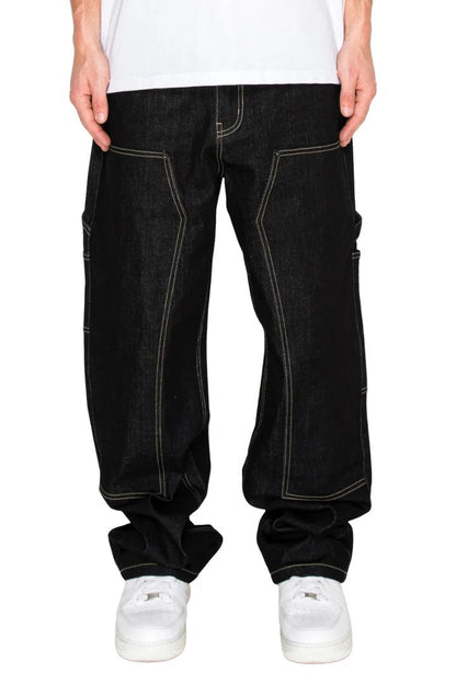 Raw Denim Baggy Fit Carpenter Jeans