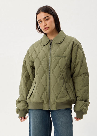AFENDS Mens Mellross - Bomber Jacket - Military