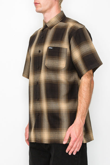 Plaid Short Sleeve Shirt