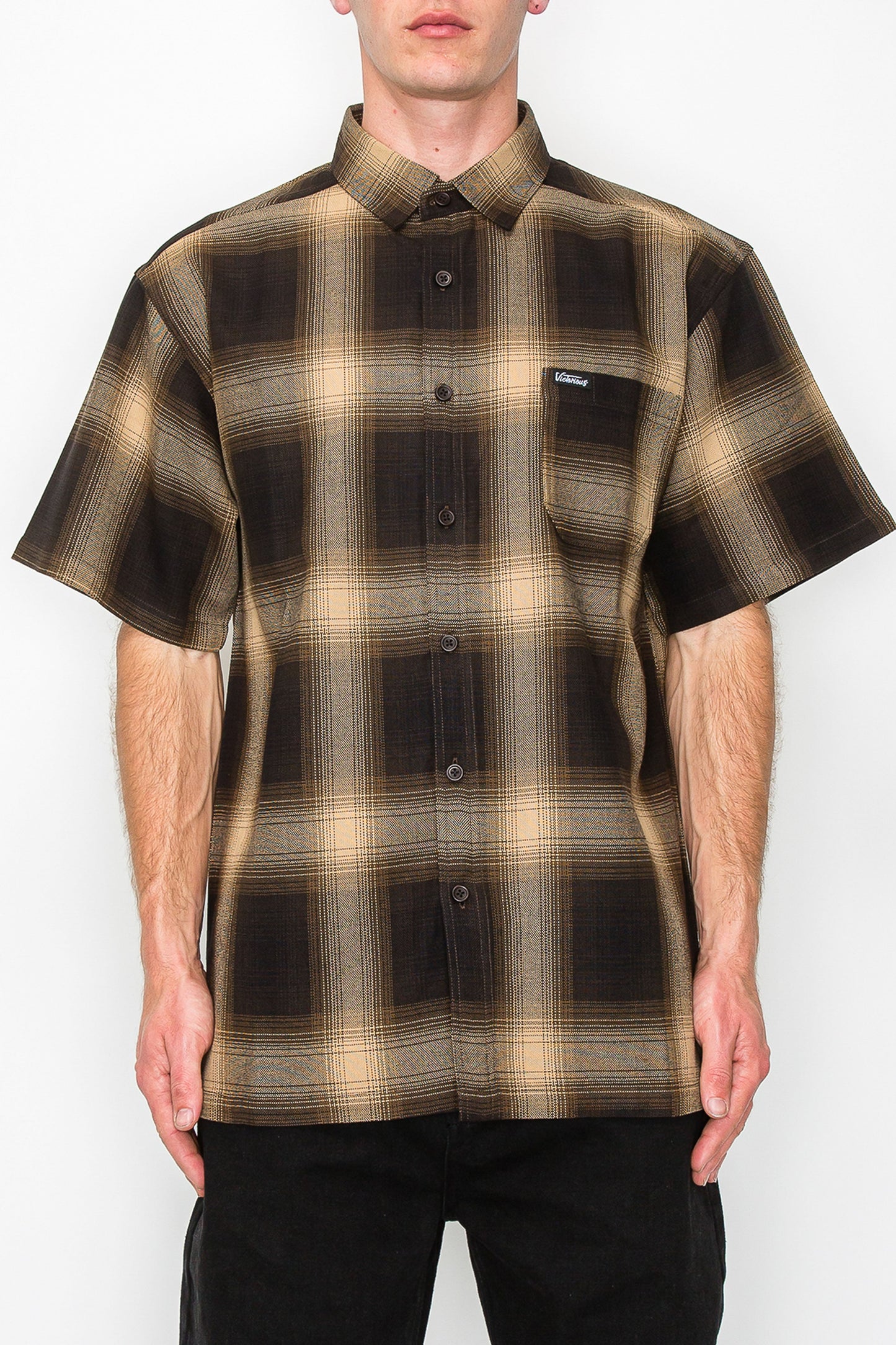 Plaid Short Sleeve Shirt