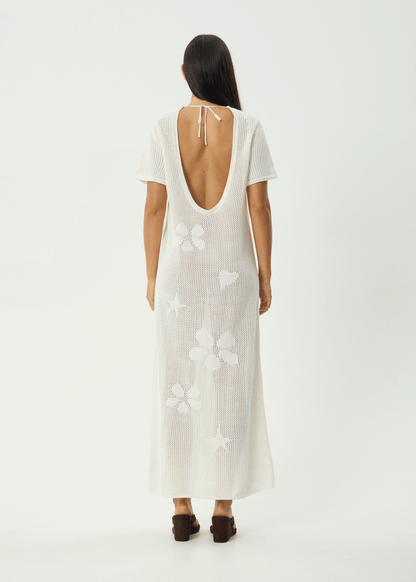 AFENDS Womens Riley - Knit Maxi Dress - White
